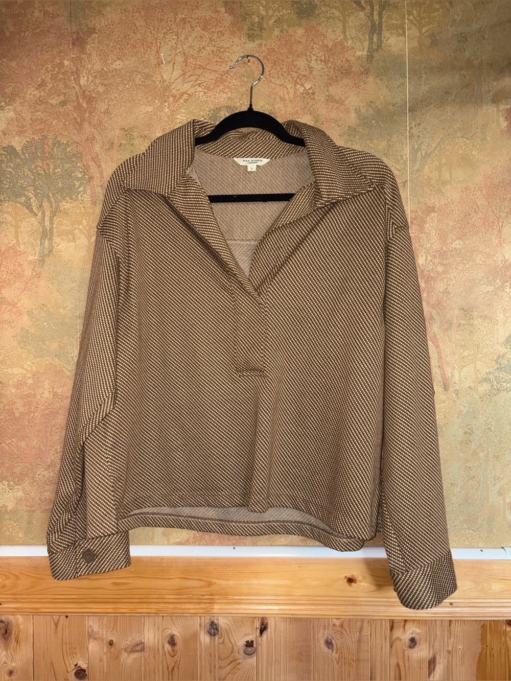 Max Studio | Brown Printed Longsleeve